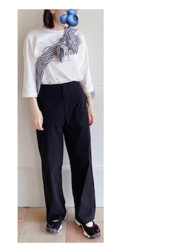 「AuieF（アウィーエフ）のアイテム」を使った、ハルさん（レディース・158cm）の秋コーディネート