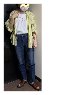 「fireservice（ファイヤーサービス）のアイテム」を使った、ハルさん（レディース・158cm）の春コーディネート