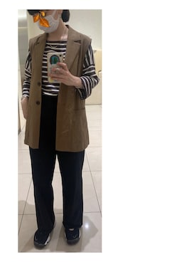 「AuieF（アウィーエフ）のアイテム」を使った、ハルさん（レディース・158cm）の秋コーディネート