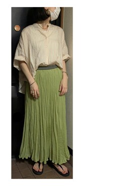 「Liyoca（リヨカ）のアイテム」を使った、ハルさん（レディース・158cm）の夏コーディネート