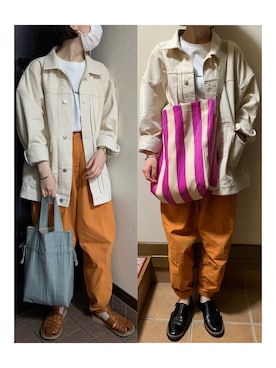 「Fracap（フラカップ）のアイテム」を使った、ハルさん（レディース・158cm）の春コーディネート