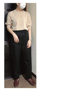 「Яdevushka（ジェブシュカ）のアイテム」を使った、ハルさん（レディース・158cm）の秋コーディネート