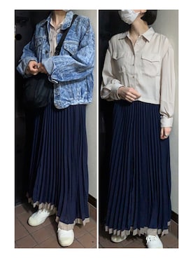 「chapter world（チャプターワールド）のアイテム」を使った、ハルさん（レディース・158cm）の春コーディネート