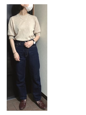 「Яdevushka（ジェブシュカ）のアイテム」を使った、ハルさん（レディース・158cm）の秋コーディネート