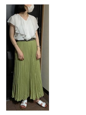 「AuieF（アウィーエフ）のアイテム」を使った、ハルさん（レディース・158cm）の夏コーディネート