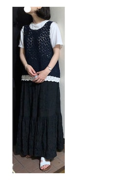 「Liyoca（リヨカ）のアイテム」を使った、ハルさん（レディース・158cm）の夏コーディネート