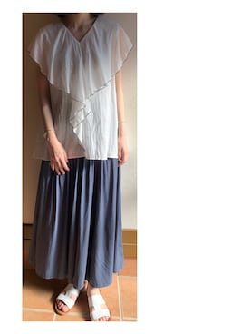 「Acuta（アクータ）のアイテム」を使った、ハルさん（レディース・158cm）の夏コーディネート