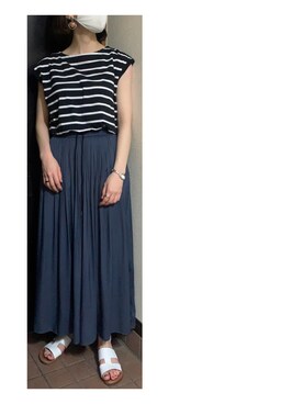 「Acuta（アクータ）のアイテム」を使った、ハルさん（レディース・158cm）の夏コーディネート