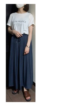 「Acuta（アクータ）のアイテム」を使った、ハルさん（レディース・158cm）の夏コーディネート