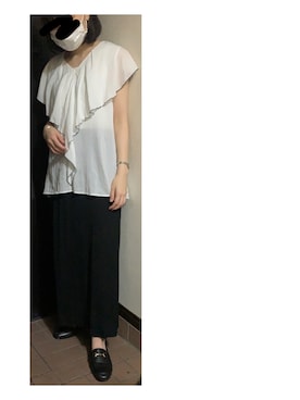 「AuieF（アウィーエフ）のアイテム」を使った、ハルさん（レディース・158cm）の夏コーディネート