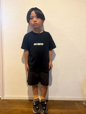 「NEW BALANCE（ニューバランス）のアイテム」を使った、atakrさん（キッズ・110cm）の秋コーディネート