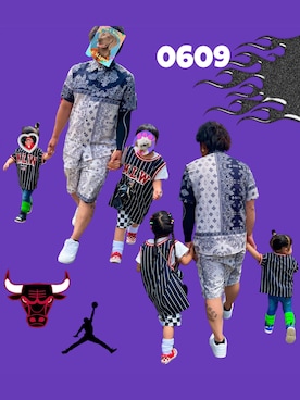 「アイテム（Tシャツ/カットソー）」を使った、mamaのおもちゃ箱さん（レディース・152cm・20代）の夏コーディネート