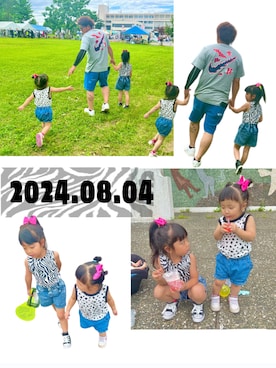 「西松屋（ニシマツヤ）のアイテム」を使った、mamaのおもちゃ箱さん（レディース・152cm）の夏コーディネート