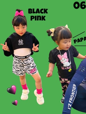「アイテム（Tシャツ/カットソー）」を使った、mamaのおもちゃ箱さん（レディース・152cm・20代）の夏コーディネート
