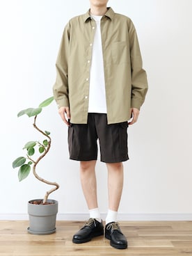 「H&M（エイチ・アンド・エム）のアイテム（パンツ）」を使った、SHOTA / しょうたさん（メンズ・165cm）の夏コーディネート