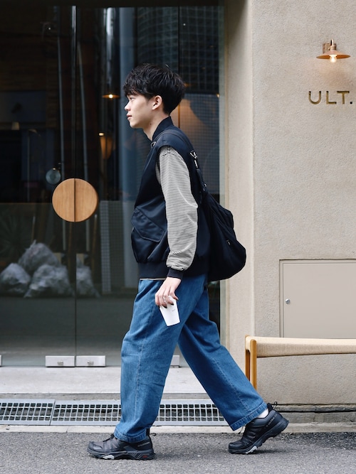 セール】FARAH Two Tuck Wide Tapered Pants（デニムパンツ