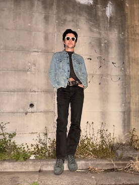 「Levi's（リーバイス）のアイテム（パンツ、ブラック系）」を使った、TADANOBUASANO さん（メンズ・177cm）の春コーディネート
