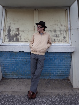 「Borsalino（ボルサリーノ）のアイテム」を使った、TADANOBUASANO さん（メンズ・177cm）の春コーディネート