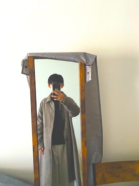 「remer（リメール）のアイテム（スウェット）」を使った、たるとさん（メンズ・168cm）の冬コーディネート