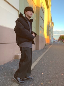 「UNIQLO（ユニクロ）の50色ソックス（消臭機能付き）（ソックス/靴下）」を使った、SHUTO(相互100%)さん（メンズ・161cm）の冬コーディネート