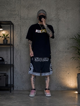 「NIKE SB（ナイキエスビー）のアイテム」を使った、sugizou10さん（メンズ・174cm）の夏コーディネート