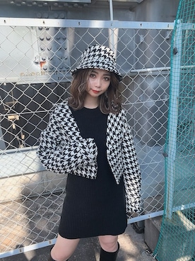 「envym_staff」｜「アイテム（その他アウター）」を使った、ENVYM_ERIKAさん（レディース・160cm）の秋コーディネート