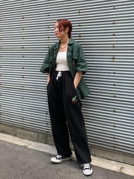 「Sourcream（サワークリーム）のアイテム」を使った、リホさん（レディース・162cm）の夏コーディネート