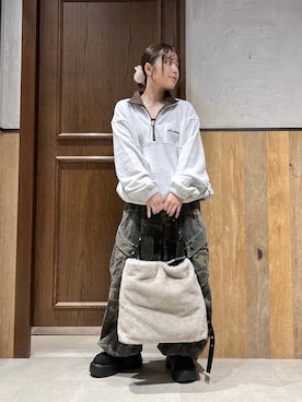 「アイテム（スウェット）」を使った、ミンチャンさん（レディース・155cm・30代）の秋コーディネート