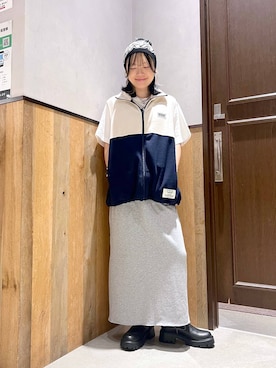 「若見え」｜「アイテム（ニットキャップ/ビーニー）」を使った、ミンチャンさん（レディース・155cm）の秋コーディネート