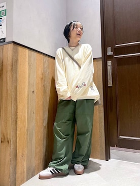 「アイテム（スウェット）」を使った、ミンチャンさん（レディース・155cm・20代）の秋コーディネート