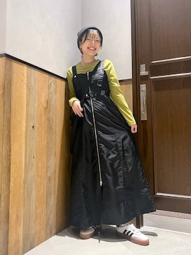 「RAGEBLUE（レイジブルー）のアイテム（ジャンパースカート）」を使った、ミンチャンさん（レディース・155cm）の秋コーディネート