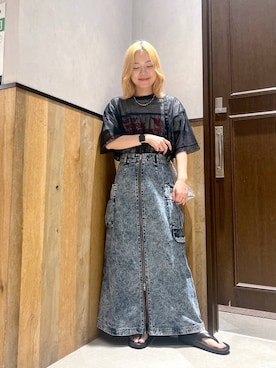 「WEEKEND(ER)（ウィークエンダー）のアイテム」を使った、ミンチャンさん（レディース・155cm）の夏コーディネート