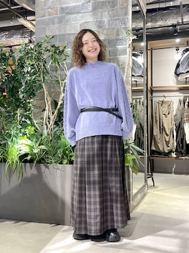 「アイテム（スリッポン）」を使った、ミンチャンさん（レディース・155cm・30代）の秋コーディネート