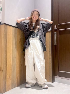 「アイテム（ニットキャップ/ビーニー）」を使った、ミンチャンさん（レディース・155cm・20代）の夏コーディネート