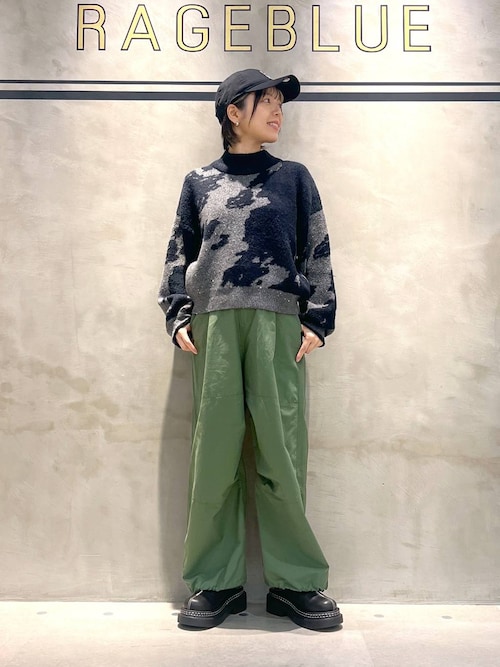 セール】タックパラシュートパンツ（カーゴパンツ）｜RAGEBLUE（レイジ