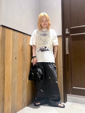 「RAGEBLUE（レイジブルー）のアイテム（キャミソール）」を使った、ミンチャンさん（レディース・155cm）の夏コーディネート