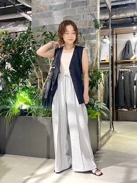「アイテム（スウェットパンツ）」を使った、ミンチャンさん（レディース・155cm・30代）の夏コーディネート