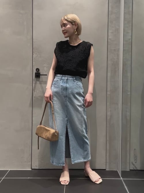 beauty&youth コットン エンブロイダリー ノースリーブトップス 美品 BEAUTY&YOUTH UNITED ARROWS｜コットン エンブロイダリー