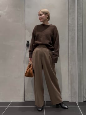 稲垣　オデット エ オディール スタッフさん（レディース・157cm）の冬コーディネート