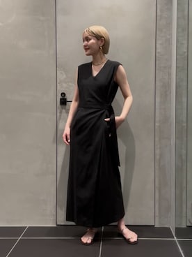 「NICOLAS LAINAS（ニコラスライナス）のアイテム」を使った、稲垣　オデット エ オディール スタッフさん（レディース・157cm）の夏コーディネート