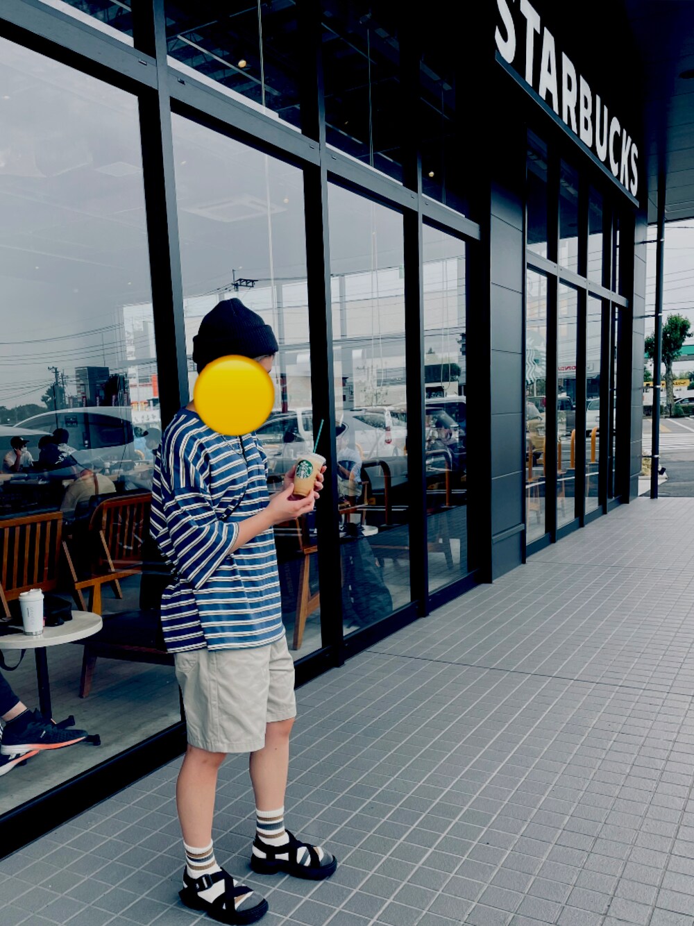 「シンプル、夏、低身長、ハーフパンツ、ボーイッシュ」｜「WEGOのアイテム（ハット、グレー系）」を使った、りこぴんさん（レディース・153cm）の夏コーディネートの1枚目の写真