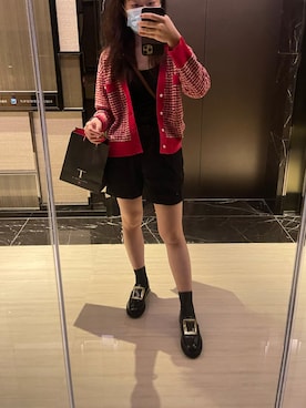 「sandro（サンドロ）のアイテム（ジャケット/アウター）」を使った、michelledaidai さん（レディース・159cm）の夏コーディネート