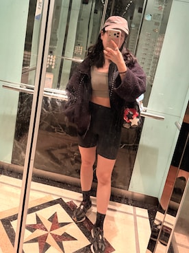 「UNDER ARMOUR（アンダーアーマー）のアイテム」を使った、michelledaidai さん（レディース・159cm）の春コーディネート