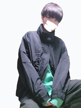 「kutir」｜「アイテム（ブルゾン）」を使った、TuNさん（メンズ・174cm）の冬コーディネート