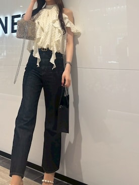 「CLANE（クラネ）のアイテム（パンツ）」を使った、hさん（レディース・167cm）の夏コーディネート