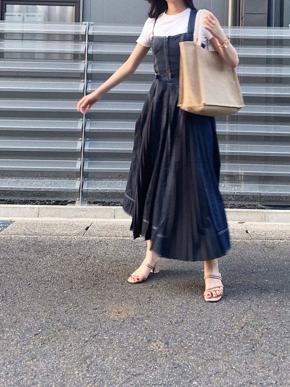 CASA FLINE（カーサフライン）の「フロントホックデニムロング