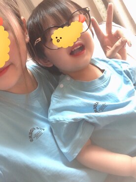 「アイテム（Tシャツ/カットソー）」を使った、主婦ニートの子供たちさん（キッズ・135cm）の春コーディネート