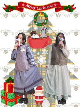 うるふのもも。さん（レディース・151cm）の冬コーディネート