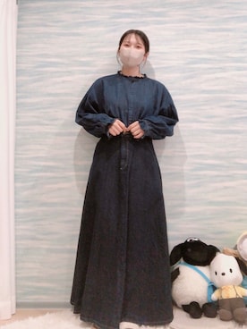 「fupel（フぺル）のアイテム」を使った、うるふのもも。さん（レディース・151cm）の冬コーディネート