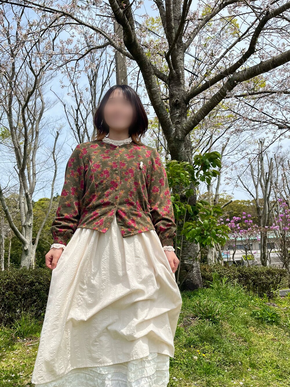 Samansa Mos2（サマンサ モスモス）の「ドビーレース貼りワンピース